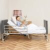 71CYE4swyEL._AC_SL1500_ Hospital Bed with 3 Electric Functions, Ultra Low Electric Medical Bed with 6" Foam Mattress, Adjustable Height 7.2”-27.7”, Easy Installation, 530 lbs Capacity