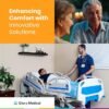 Point A PAM‑5 Enhanced Full Electric ICU Hospital Bed for Home or Facility Use, 5.9" USA‑Made Memory Mattress, LINAK Motor, Central Locking, 6" Casters, Includes 2 Bed Sheets and Battery Backup