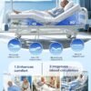 5 Function 600LBS Full Electric Hospital Bed, Beds for Home Use, Special Needs Medical Bed for Seniors with Mattress, Adjustable Hospital, Frame IV Pole, Medical Equipment Beds