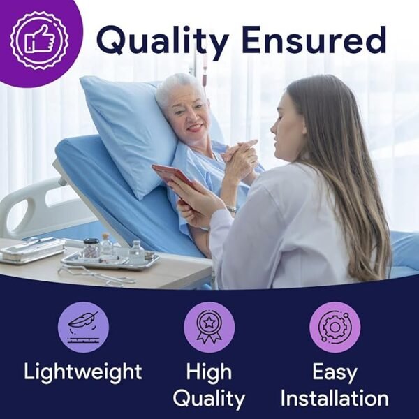 Low Air Loss Alternating Pressure Mattress - Cell On Cell Base - Pressure Mattress for Bed Sores with Silent Air Pump - Hospital Bed for Stages I-III - 36” x 80” x 8”
