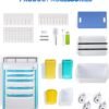 Medical Rolling Storage Crash Cart with Wheels & Drawers, Hospital Mobile Ultrasound cart with 5 Drawers & Power Strip,IV Pole,Needle Disposal,O2 Holder,Nursing Emergency Cart for Hospital, Clinic
