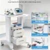 Professional Medical Cart with 150 lbs Capacity – Adjustable Height Rolling Trolley for Hospital, Dental Clinic, Beauty Salon – 360° Silent Lockable Wheels (with 7 Drawers/White)