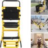 EMS Mobility Chair, Medical Emergency Patient Transfer Chair, 4-Wheel Evacuation Chair Load-Capacity 396.83lbs for First Aid Centers, Ambulances, Hospitals, Medical Institutions (Yellow)