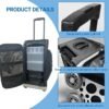 71RV8Io+DOL._AC_SX679_ Modular Medical House Call Case Professional Doctor Visit Rolling Storage Cart for Clinics, Physicians & Veterinary Use, Aluminum Alloy, 13.2" L x 10.2" W x 21.7" H