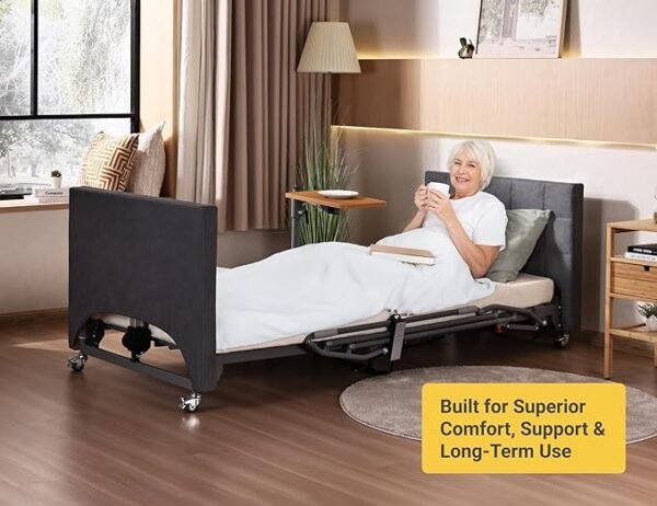 Hospital Bed Mattress - 100% Medical Grade Dual Layer Foam with Advanced 70D Waterproof Cover - Medium Firm - 80” x 36” x 5”