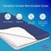 Invacare Solace Hospital Bed Mattress, Deep Fortress-Cut Zoned Pressure Relief & Redistribution, Dual-Layer Therapeutic Foam, 3-Zone Targeted Support, 2-Way Stretch Waterproof Cover & Welded Zipper