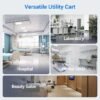 71j1bx+7UcL._AC_SX679_ Rolling Medical Cart with Wheels and Drawers Mobile Trolley Carts Professional Ultrasound Cart with Caster Wheels for Hospitals, Offices, Clinics, Bedrooms, and Beauty Practices