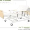 Fully Electric Hospital Bed for Home Use with Premium Mattress, Rails and IV Pole, HomeCare Hospital Beds Set, Hi Low Hospital Bed, 16" - 28" Height Range