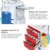 71m7fRmL1TL._AC_SX679_ (1) Medical Cart,Emergency Rolling Crash Cart with CPR Board,Adjustable IV Pole&O2 Holder,Silent Casters,Mobile Emergency Medical Cart with Drawer Dividers for Hospital Clinic Nursing Facilities (Red)