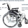 71nSuI0sXtL._AC_SX679_ Karman S-115 Ergonomic Wheelchair 25 lbs, 16" Seat and Quick Release Axles, Pearl Silver
