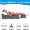BBL Cushion, Tri-Fold BBL Pillow After Surgery for Sleeping, Adjustable-Size Hip Opening, Flexible Disassembly and Placement, Colchon para BBL with Hole, Enhance Comfort Soft Sponge Support