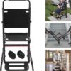 EMS Mobility Chair, Medical Emergency Patient Transfer Chair, 4-Wheel Evacuation Chair Load-Capacity 396.83lbs for First Aid Centers, Ambulances, Hospitals, Medical Institutions (Yellow)