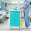 71t1PFti6YL._AC_SX679_ Medical Cart,Emergency Rolling Crash Cart with CPR Board,Adjustable IV Pole&O2 Holder,Silent Casters,Mobile Emergency Medical Cart with Drawer Dividers for Hospital Clinic Nursing Facilities (Red)