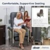 71tdXRxP5vL._SX522_ Drive Medical 4 Position Clinical Care Geri Chair Recliner, Reclining Padded Chair with Armrests, Chocolate