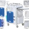 71y9QLAuQEL._AC_SX679_ Medical Cart,Emergency Rolling Crash Cart with CPR Board,Adjustable IV Pole&O2 Holder,Silent Casters,Mobile Emergency Medical Cart with Drawer Dividers for Hospital Clinic Nursing Facilities (Red)
