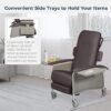 71yRT0-HgHL._SX522_ Drive Medical 4 Position Clinical Care Geri Chair Recliner, Reclining Padded Chair with Armrests, Chocolate