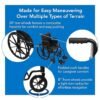814KgUMo4JL._SX522_ ProBasics Standard Wheelchair - Flip Back Desk Arms - 250 Pound Weight Capacity - Black - Swing-Away Footrest - 18" x 16" Seat