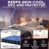 Low Air Loss Alternating Pressure Mattress - Cell On Cell Base - Pressure Mattress for Bed Sores with Silent Air Pump - Hospital Bed for Stages I-III - 36” x 80” x 8”