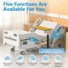 Premium Hospital Bed - 5 Function Full Electric Medical Beds, 4.7" Foam Mattress, JIECANG Motors, Individual Locking, 5" Casters, IV Pole, Includes (2X) Bed Sheet