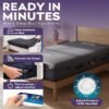 Low Air Loss Alternating Pressure Mattress - Cell On Cell Base - Pressure Mattress for Bed Sores with Silent Air Pump - Hospital Bed for Stages I-III - 36” x 80” x 8”