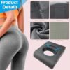 BBL Cushion, Tri-Fold BBL Pillow After Surgery for Sleeping, Adjustable-Size Hip Opening, Flexible Disassembly and Placement, Colchon para BBL with Hole, Enhance Comfort Soft Sponge Support