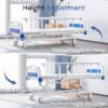 Premium Full Electric Hospital Bed for Home Use, 5 Function Medical Bed with 4.7” Foam Mattress, Height Adjustable, Central Locking System, Includes Sheets (2X) (5 Function)