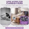 Low Air Loss Alternating Pressure Mattress - Cell On Cell Base - Pressure Mattress for Bed Sores with Silent Air Pump - Hospital Bed for Stages I-III - 36” x 80” x 8”