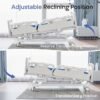 Premium Full Electric Hospital Bed for Home Use, 5 Function Medical Bed with 4.7” Foam Mattress, Height Adjustable, Central Locking System, Includes Sheets (2X) (5 Function)