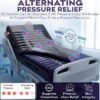 Low Air Loss Alternating Pressure Mattress - Cell On Cell Base - Pressure Mattress for Bed Sores with Silent Air Pump - Hospital Bed for Stages I-III - 36” x 80” x 8”