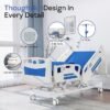 Premium Full Electric Hospital Bed for Home Use, 5 Function Medical Bed with 4.7” Foam Mattress, Height Adjustable, Central Locking System, Includes Sheets (2X) (5 Function)