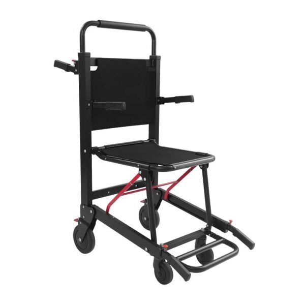 EMS Mobility Chair, Medical Emergency Patient Transfer Chair, 4-Wheel Evacuation Chair Load-Capacity 396.83lbs for First Aid Centers, Ambulances, Hospitals, Medical Institutions (Yellow)
