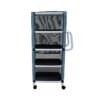 MJM International 325-4C Four Shelf Mini Cart with Cover, Royal Blue/Forest Green/Mauve